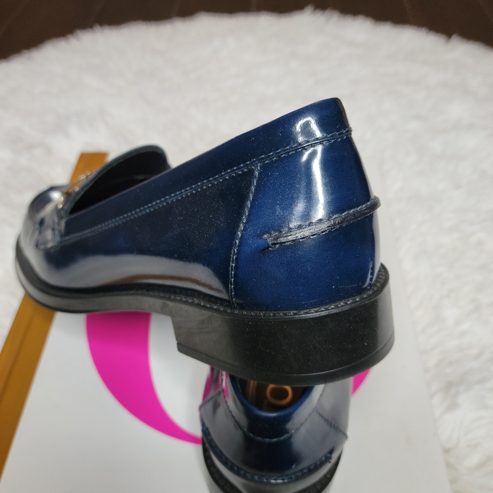 Tod's blue loafers